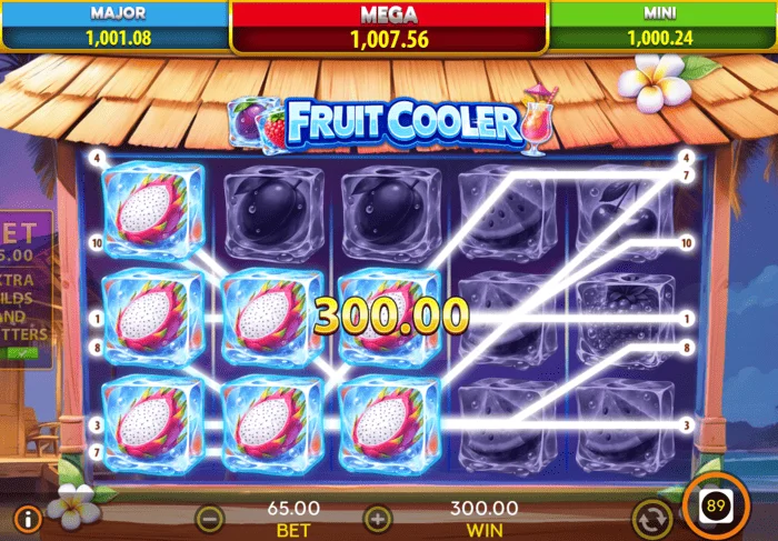 Základná hra Fruit Cooler – výhra